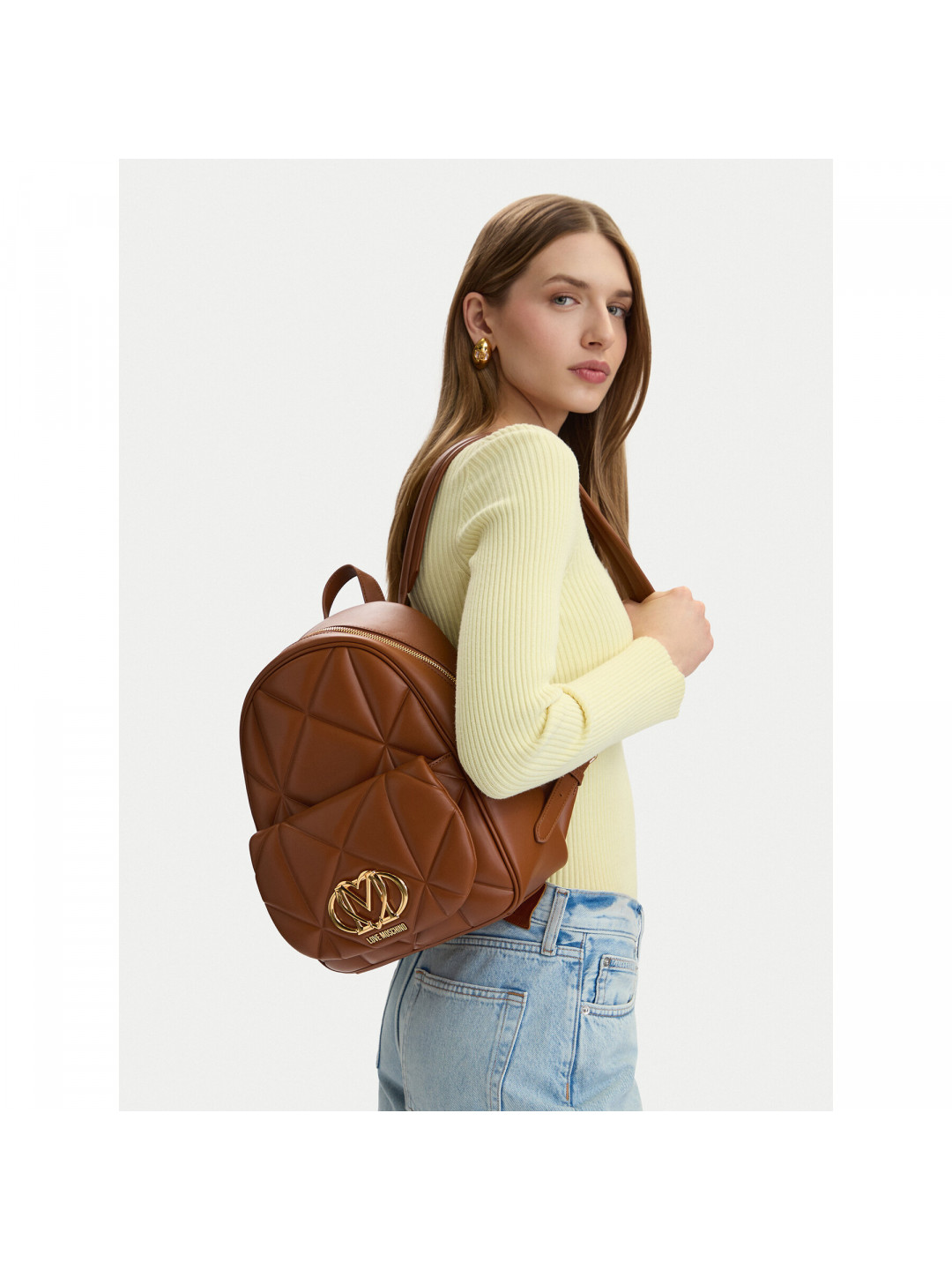 Batoh LOVE MOSCHINO JC4037PP0OLC0200 Hnědá